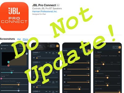 Important Alert: JBL PRX, EON One PA System Firmware & App Update Issues